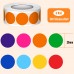 4000 Pcs 20mm Coloured Dot Sticker 8 Assorted Colours Sticky Dots Coloured Stickers Circle Sticker, Self Adhesive Round Stickers Labels for Calendar Coding School Office DIY Crafts Gift