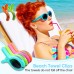 8 Pcs Large Beach Towel Clips for Sun Loungers, 4 Inch Clothes Pegs Extra Strong, Windproof Laundry Clips Towel Clips for Beach Loungers, Keep Your Towel from Blowing Away, 4 Bright Colors