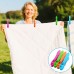 60 Pack Clothes Pegs for Washing Line with Bag, Extra Strong Non Slip Laundry Pegs 4 Colors, Plastic Washing Pegs Rust Resistant Washing Pegs, Windproof Clips for Home Garden Indoor Outdoor