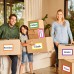 15x10cm Large Moving Labels for Boxes, 8 Color-Coded Home Moving Packing Box Labels, Moving Supplies Moving Stickers with Large Writable Notes Areas (160 Pcs)